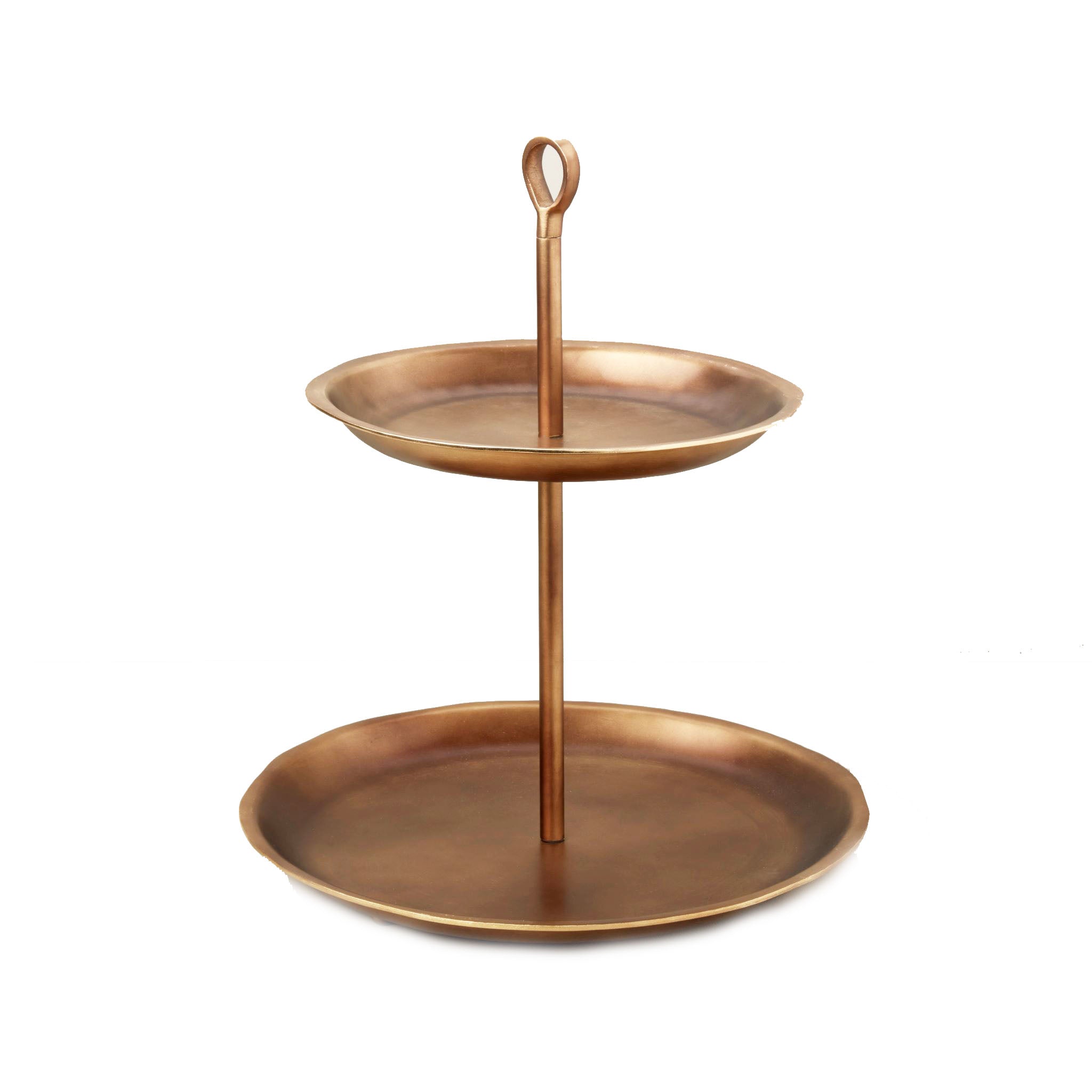 Cobbled Aged Bronze Tiered Platter - Gabrielle's Biloxi