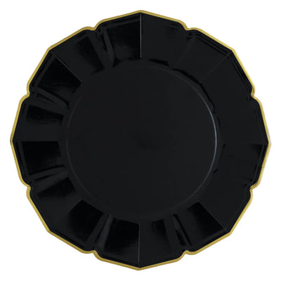 Wavy Dinner Plate Everyday Black - Gabrielle's Biloxi