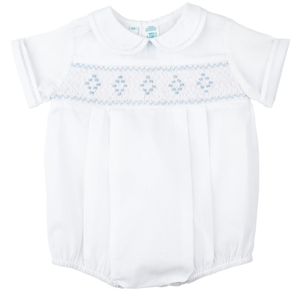Feltman Brothers Smocked Embroidered Diamond Creeper - Gabrielle's Biloxi