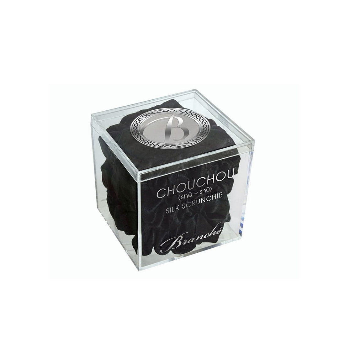 Chouchou Silk Hair Scrunchies Black - Gabrielle's Biloxi