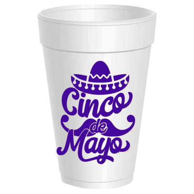 Cinco de Mayo Styrofoam Cups - Gabrielle's Biloxi