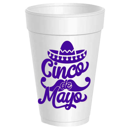 Cinco de Mayo Styrofoam Cups - Gabrielle&