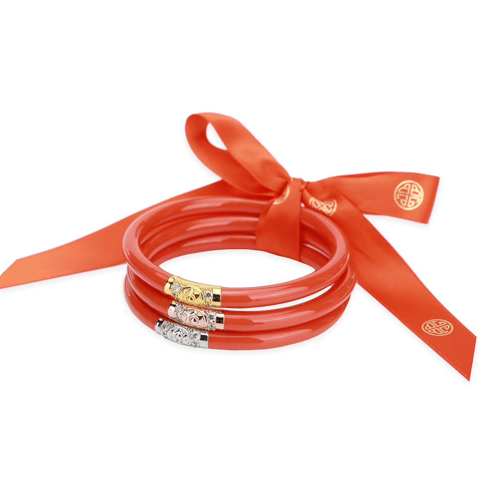 BuDhaGirl Three Kings Bangles Coral Medium - Gabrielle's Biloxi