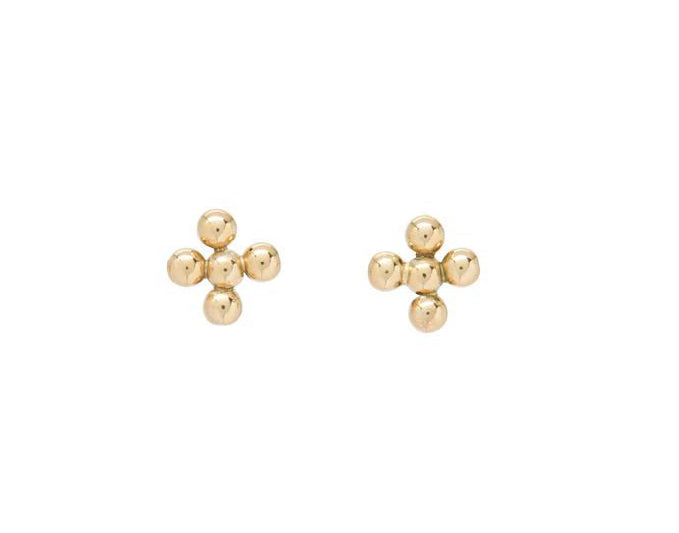 ENewton Classic Beaded Signature Cross Stud Earrings 3mm - Gabrielle's Biloxi