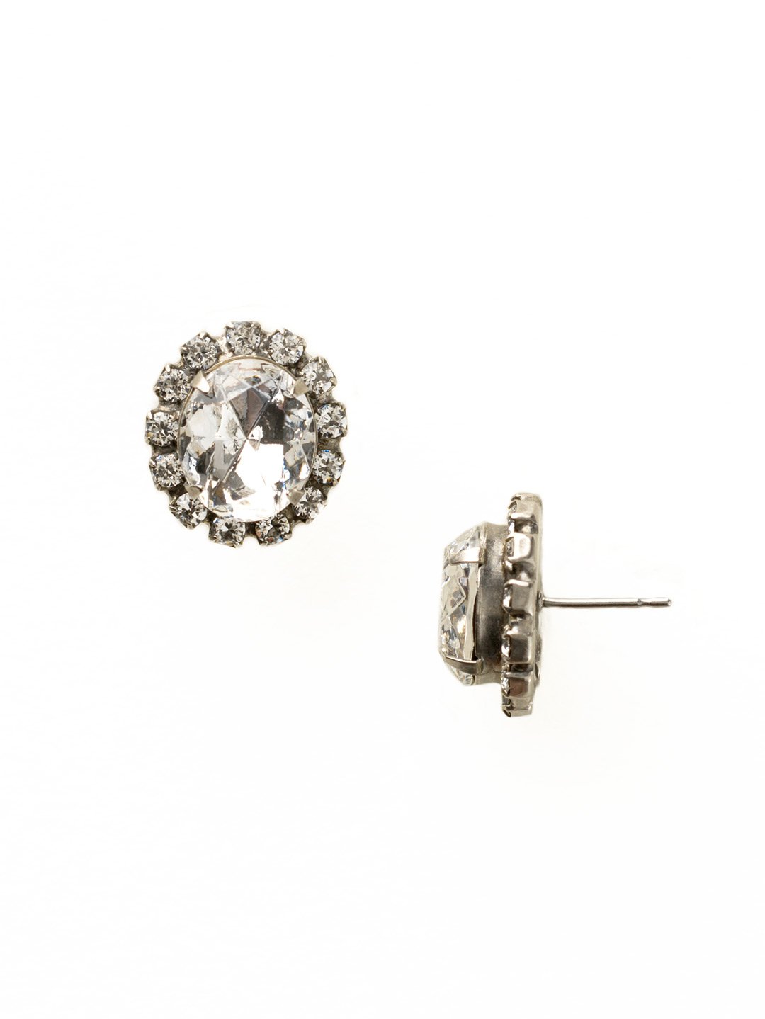 Sorrelli Crystal Encrusted Oval Post Earring - Gabrielle's Biloxi
