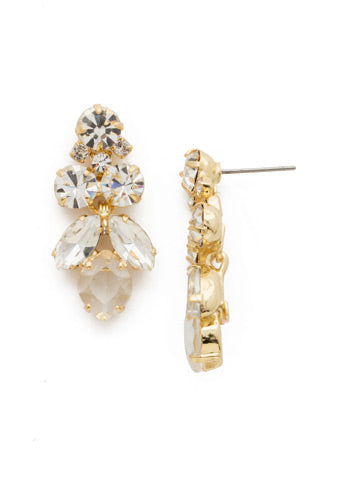 Sorrelli Petite Crystal Lotus Flower Earring - Gabrielle's Biloxi