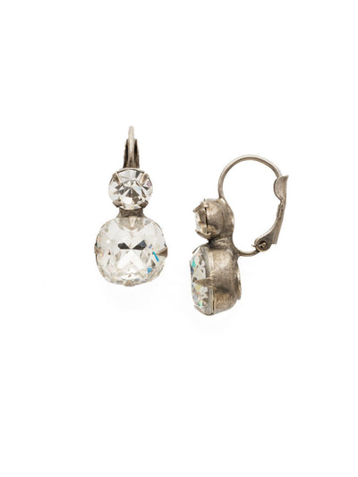 Sorrelli Roundabout Dangle Earrings Antique Silver Crystal - Gabrielle's Biloxi