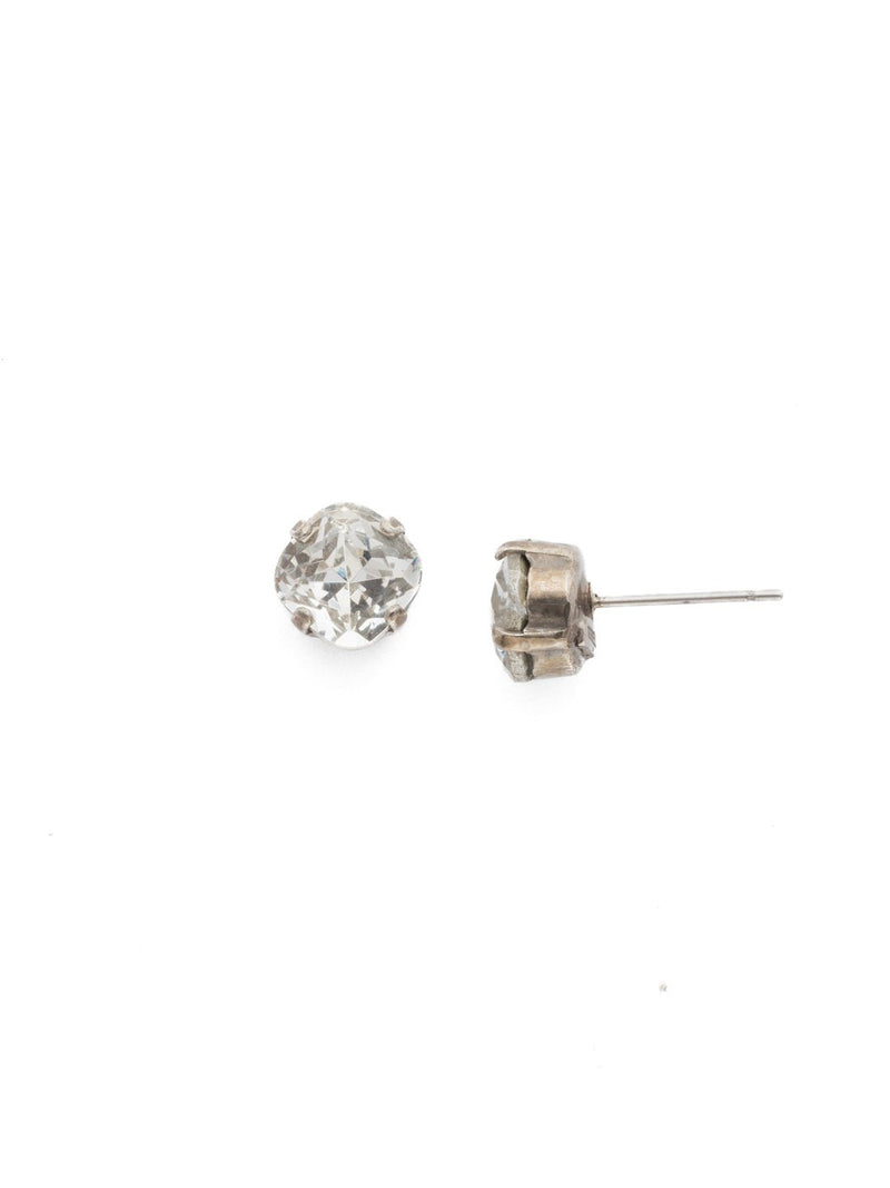 Sorrelli One and Only Stud Earrings Rhodium & Crystal - Gabrielle&