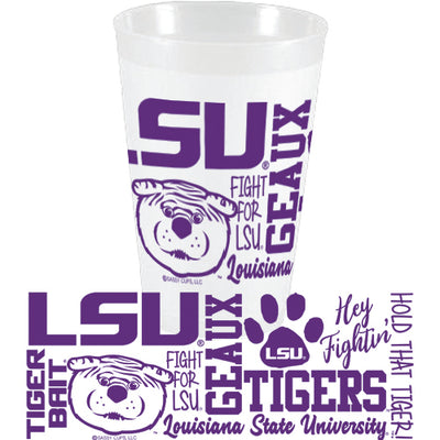 LSU Traditions Frosted Cups - Purple - Gabrielle's Biloxi