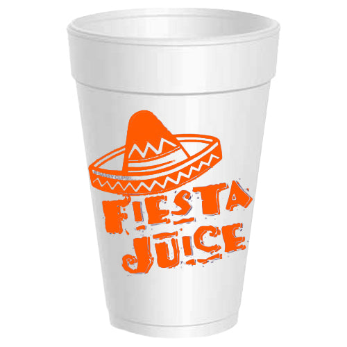 Fiesta Juice Orange Styrofoam Cups - Gabrielle&