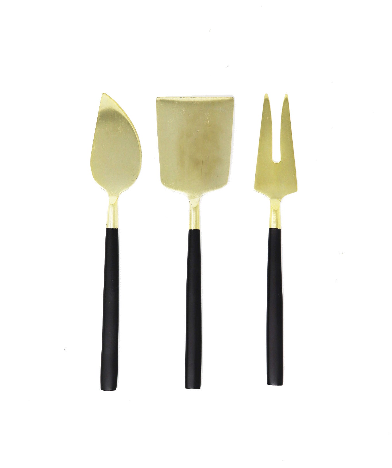 Maxfield Cheese Set - Matte Black / Gold - Gabrielle's Biloxi