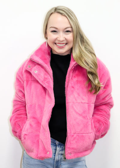 Greylin Isla Faux Fur Cozy Puffer Jacket - Gabrielle's Biloxi