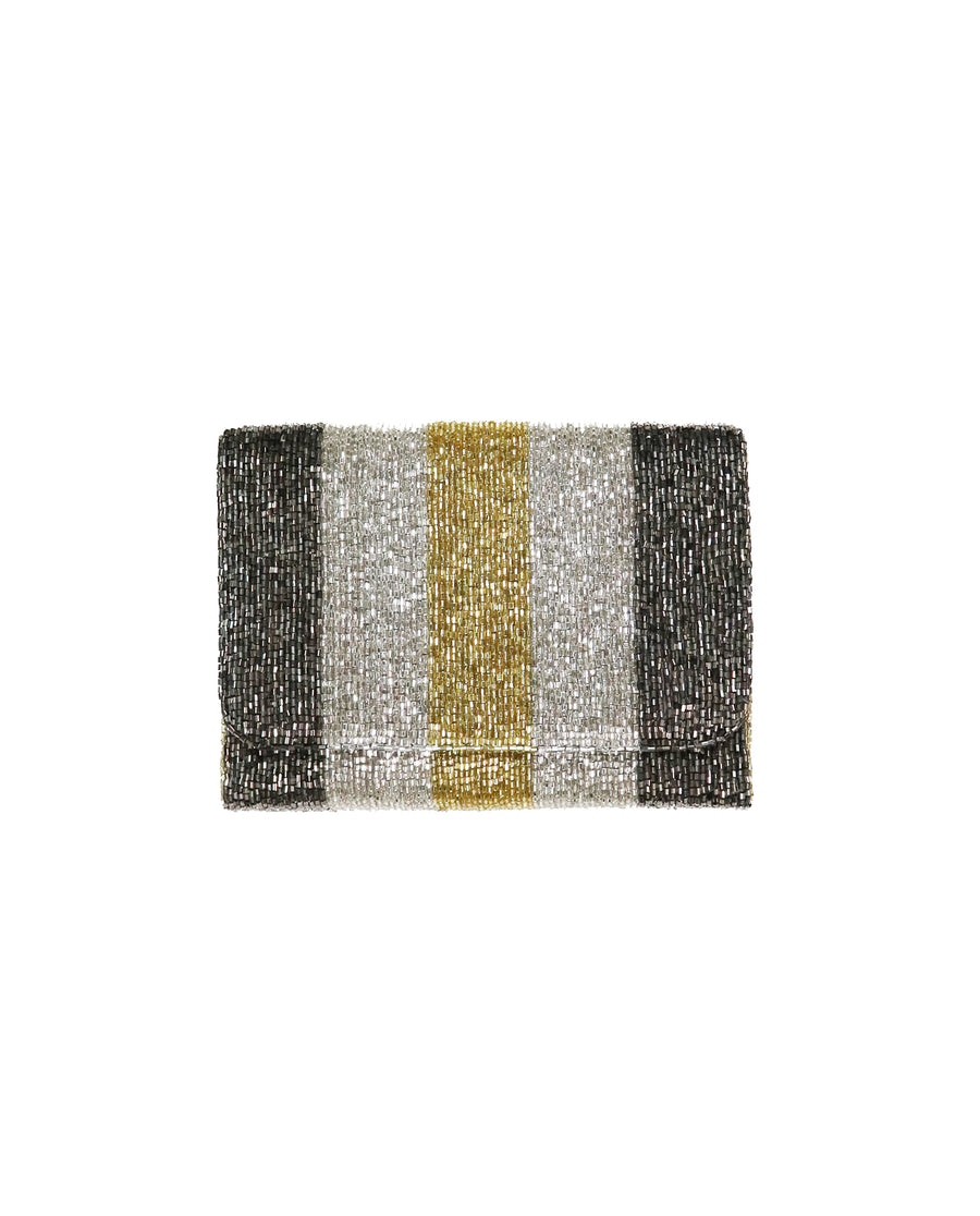 Stripe Beaded Handbag - Gabrielle's Biloxi