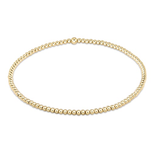 ENewton Classic Gold 2mm Bead Bracelet - Gabrielle&