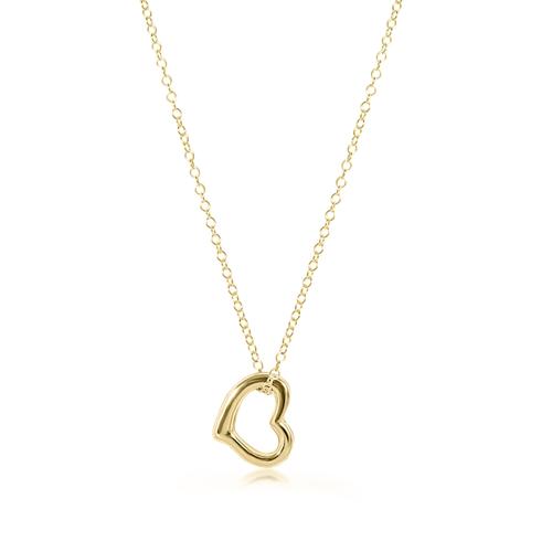 ENewton egirl 14" Necklace Gold Love Charm - Gabrielle's Biloxi