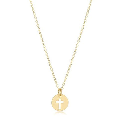 ENewton 16" Necklace Gold - Blessing Small Gold Charm - Gabrielle's Biloxi