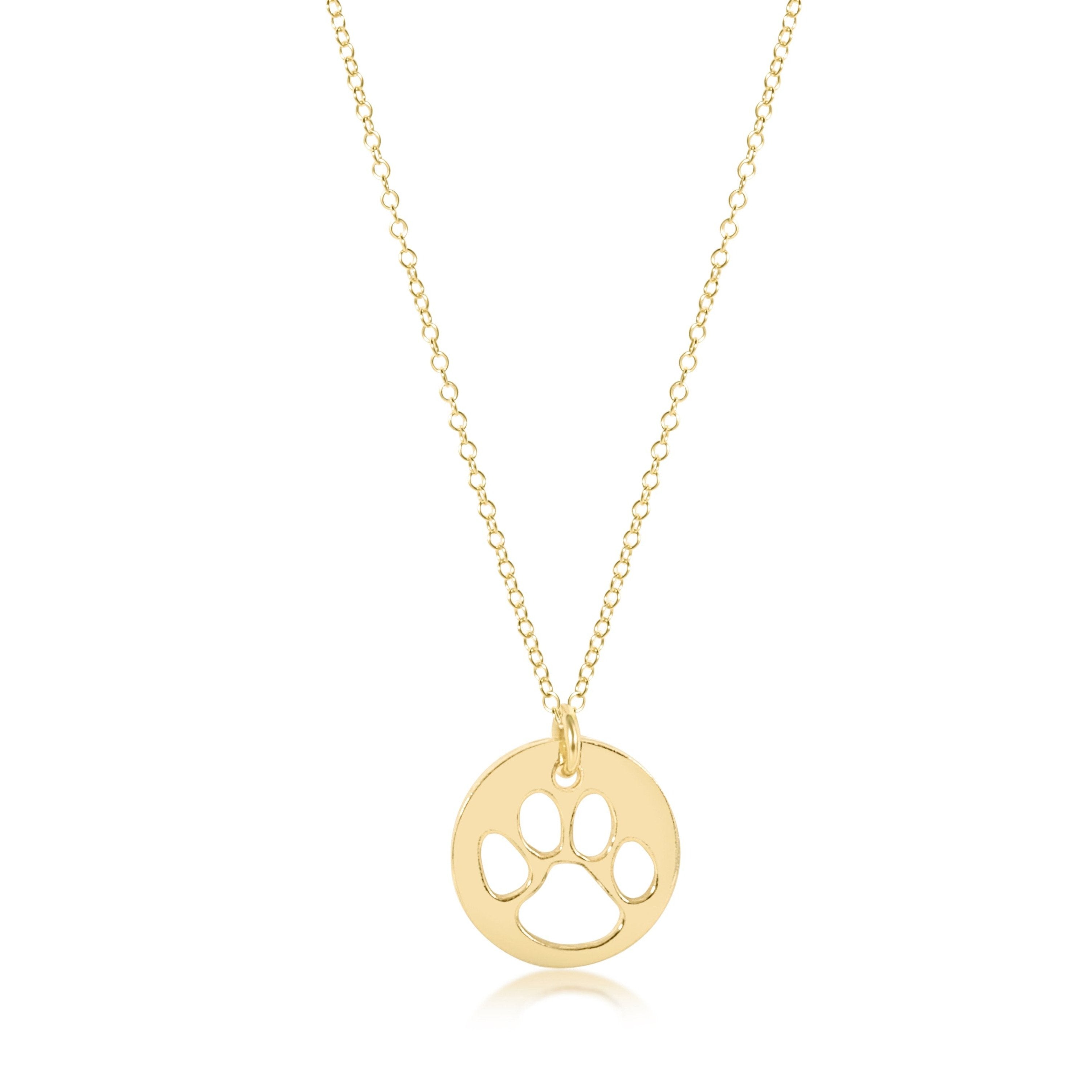 ENewton Gold Paw Print Necklace - Gabrielle's Biloxi