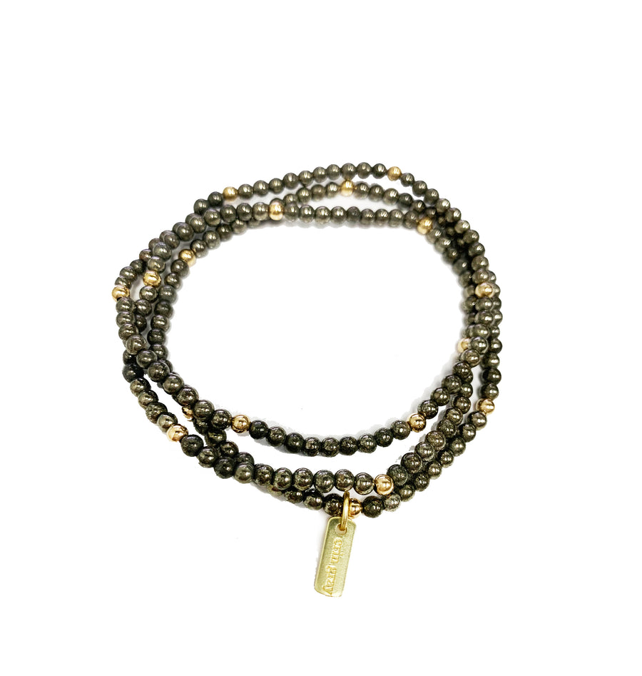 EG Stack Bracelets # 7 Pyrite - Gabrielle's Biloxi
