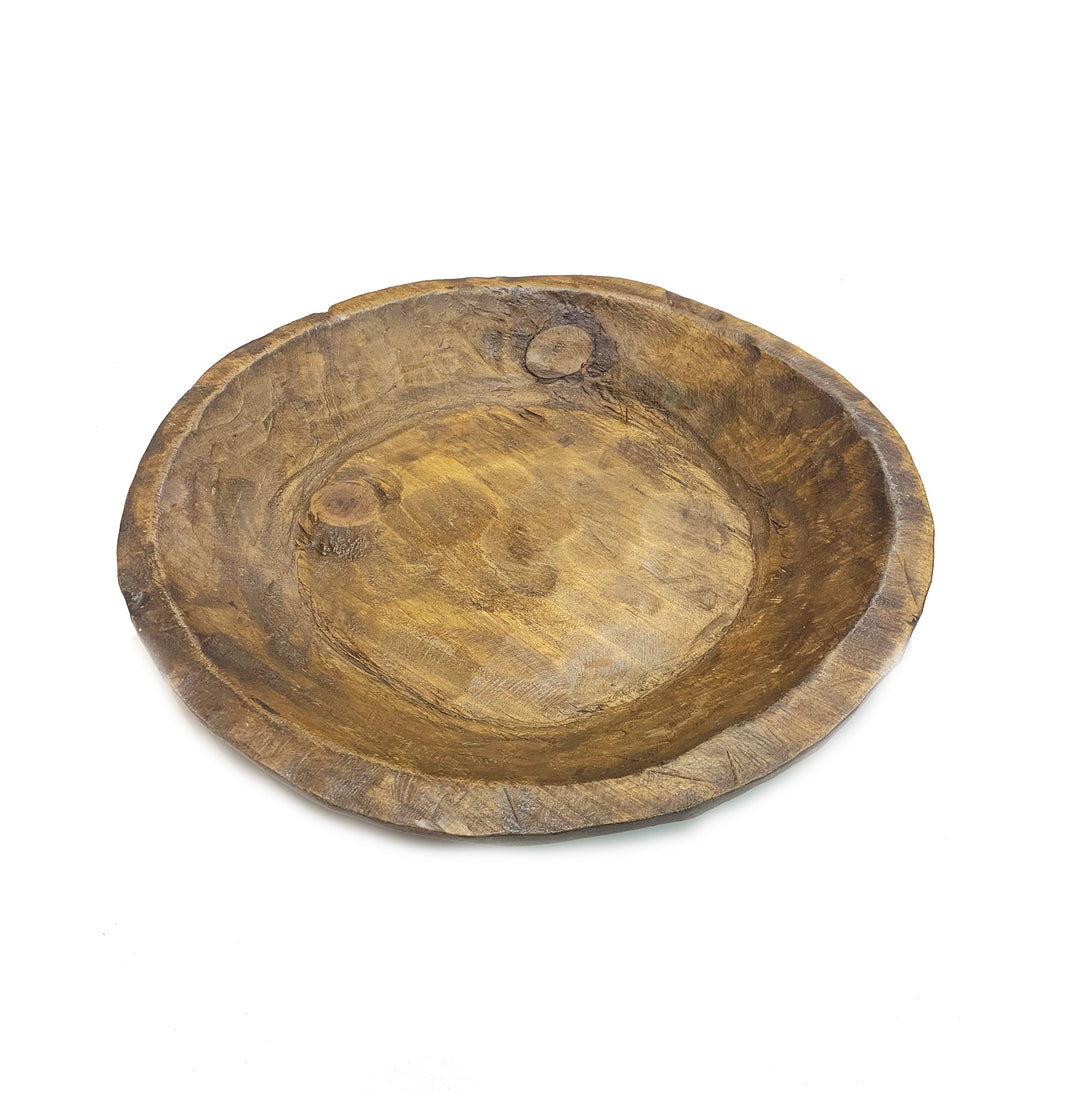 Natural Wood Round Bowl - Gabrielle's Biloxi