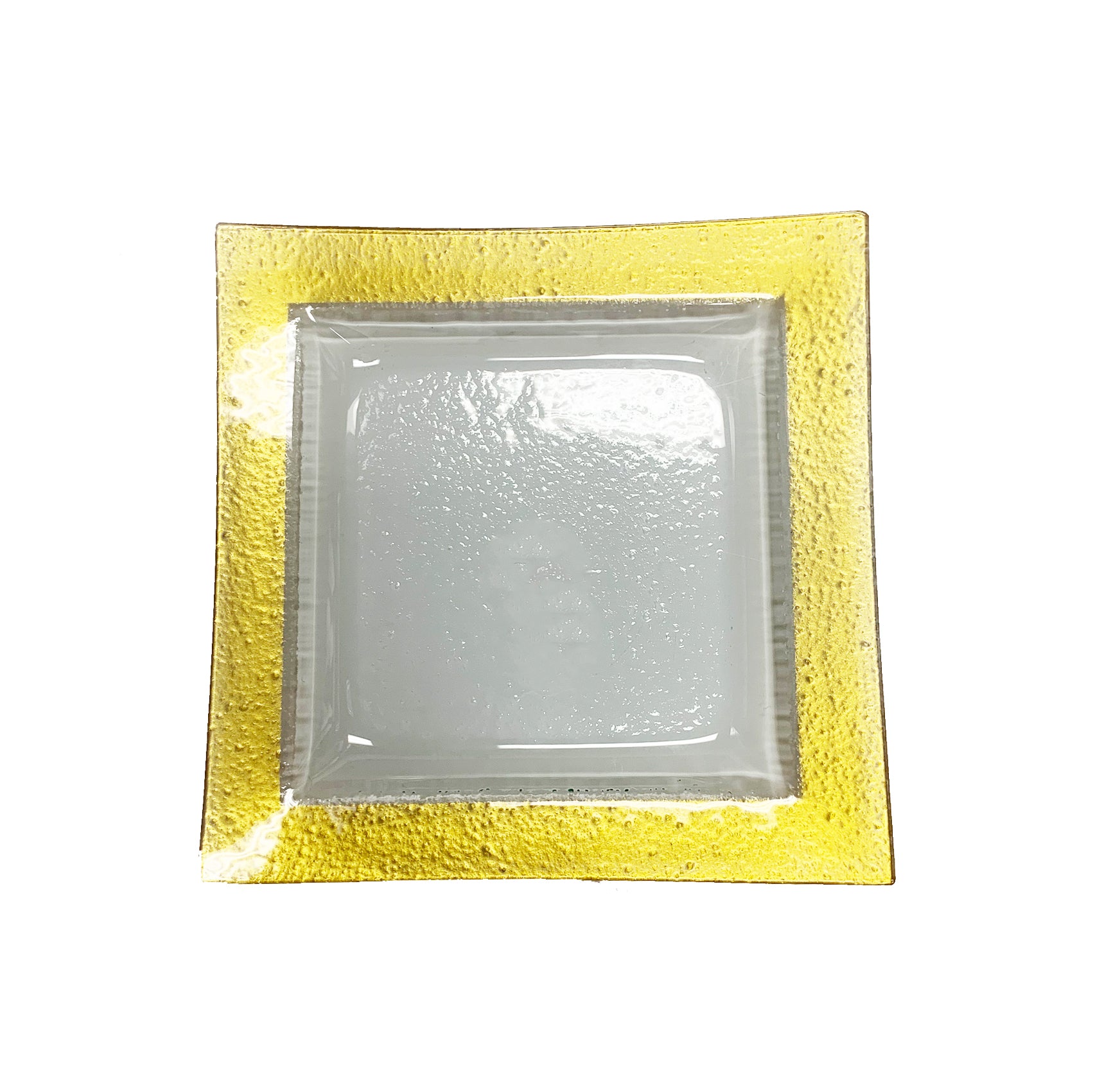 Alyce Glass Serving Tray - Gold - Gabrielle's Biloxi