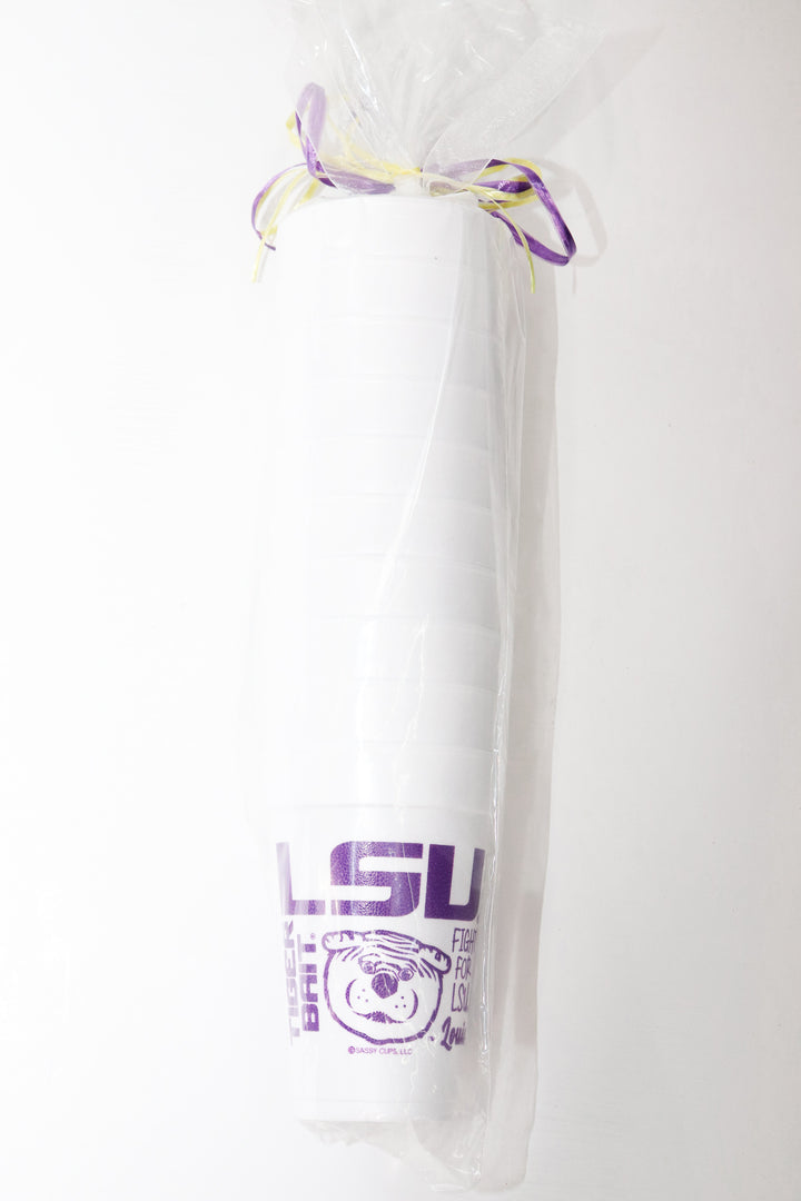 LSU Traditions Font Wrap Styrofoam Cups - Gabrielle's Biloxi