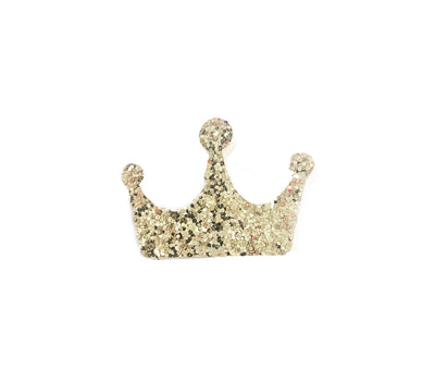 Gold Glitter Crown on Pinch Clip - Gabrielle's Biloxi