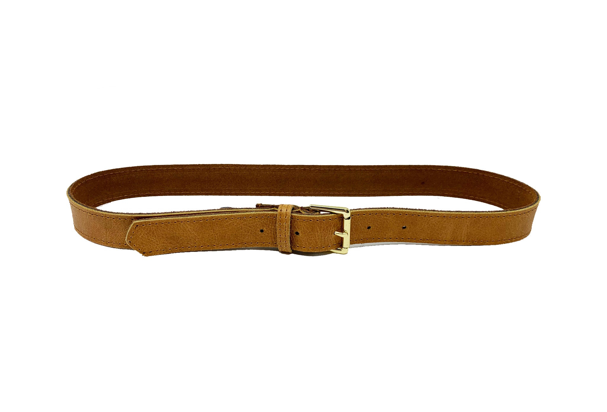 JJ Winters Honey Leather / Gold Belt - Gabrielle's Biloxi