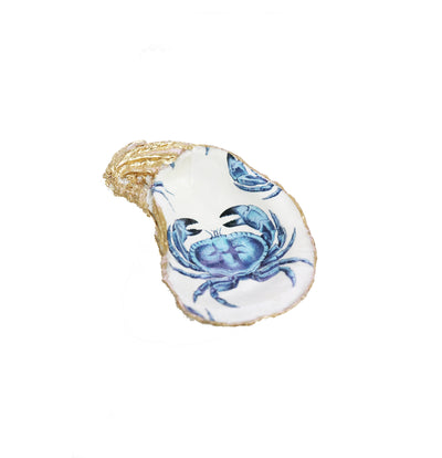 Decoupage Oyster: Blue Crabs - Gabrielle's Biloxi