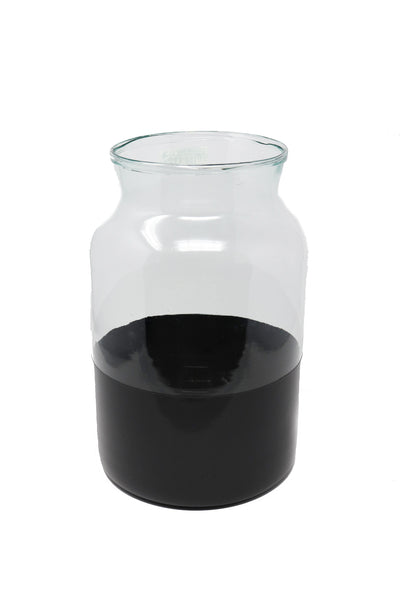 Etu Black Colorblock Mason Jar  Medium - Gabrielle's Biloxi