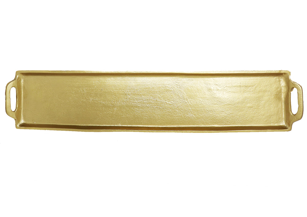 Rectangular Aluminum Medium Tray Dark Gold - Gabrielle's Biloxi