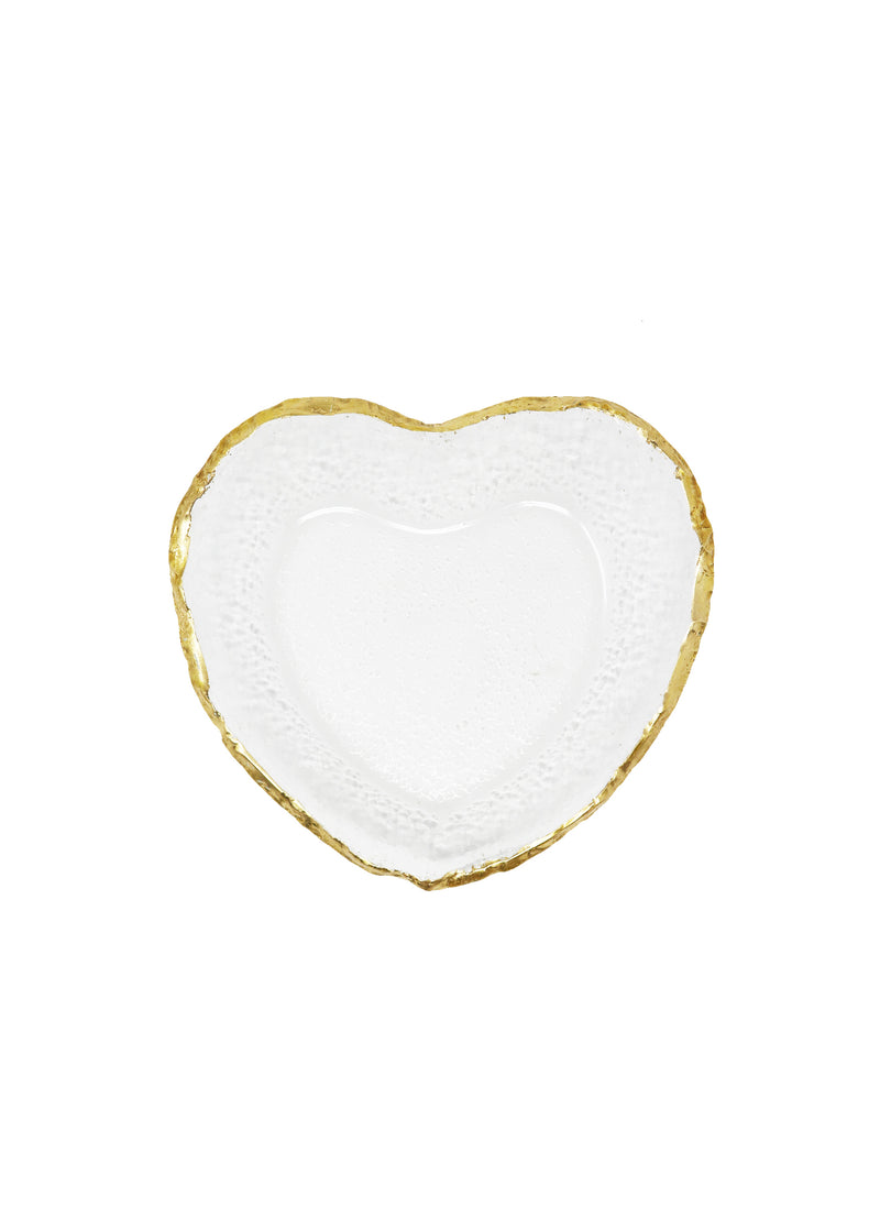 Goldedge 7.5" Heart Shaped Bowl - Gabrielle&