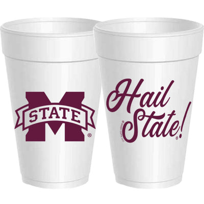 Mississippi State - Hail State Styrofoam Cups - Gabrielle's Biloxi
