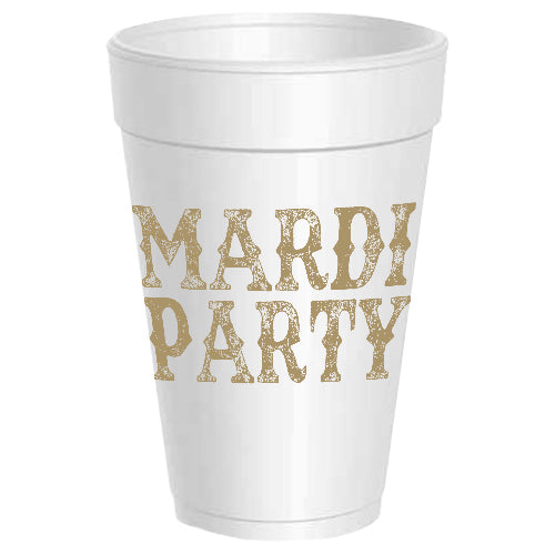 Mardi Party Styrofoam Cups - Gabrielle's Biloxi