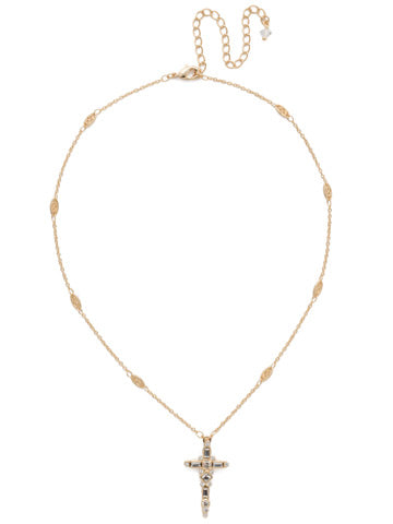 Sorrelli Delicate Cross Pendant Necklace - Gabrielle's Biloxi