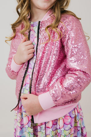 Sequin Jacket - Pink - Gabrielle's Biloxi