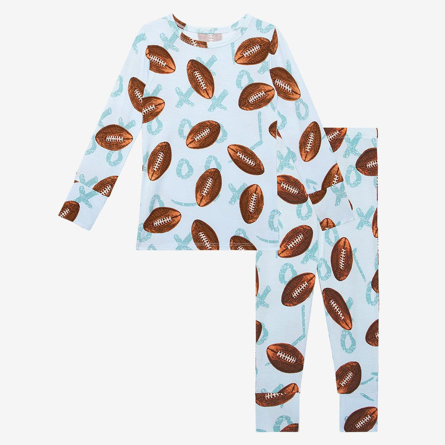 Posh Peanut Field Day -L/S Basic Pajama Blue - Gabrielle's Biloxi