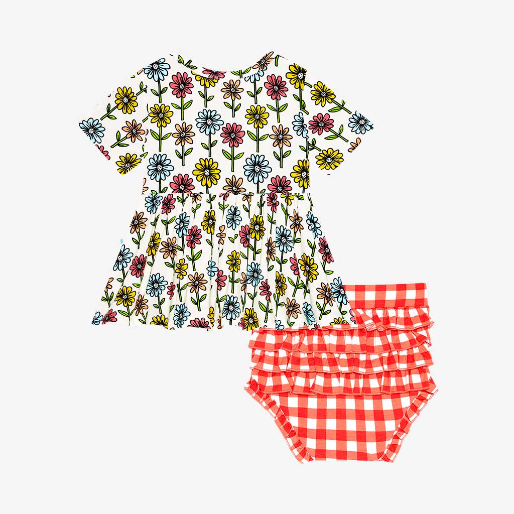 Posh Peanut Maya Lynn - Short Sleeve Henley Peplum Top & Bloomer Set - Gabrielle's Biloxi
