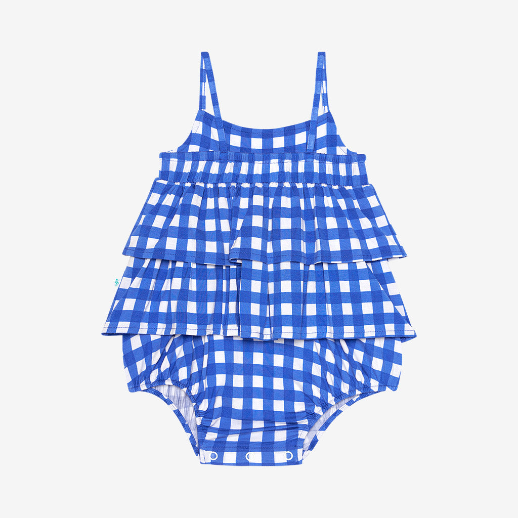 Posh Peanut Joshua Basic Ruffled Spaghetti Romper - Gabrielle's Biloxi