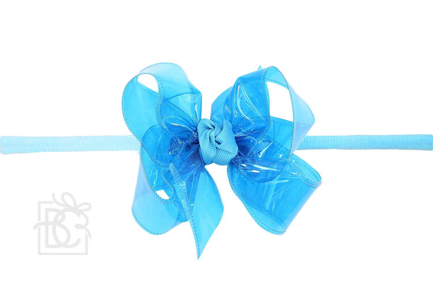 Headband with Waterproof Bow - Aquamarine - Gabrielle's Biloxi