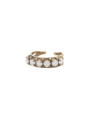 Sorrelli Slim Crystal Antique Gold Ring - Gabrielle's Biloxi