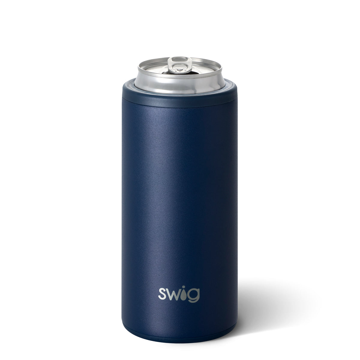 Swig 12oz Skinny Can Cooler Matte Navy - Gabrielle's Biloxi
