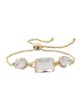 Sorrelli Slider Bracelet Bright Gold Crystal - Gabrielle's Biloxi