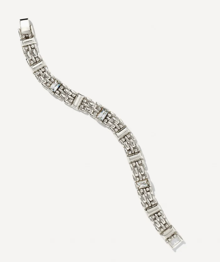 Kendra Scott Lesley Chain Bracelet Rhodium - Gabrielle's Biloxi