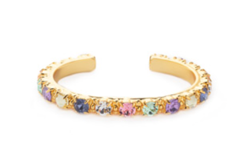 Sorrelli Annika Cuff Bracelet Bright Gold Spring Rain - Gabrielle's Biloxi