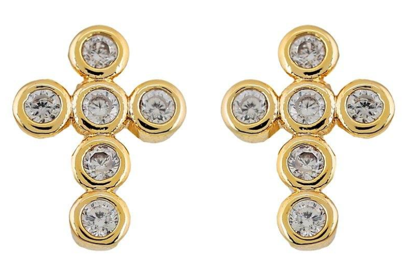 Mimi Mini Cross Earrings - Gabrielle's Biloxi