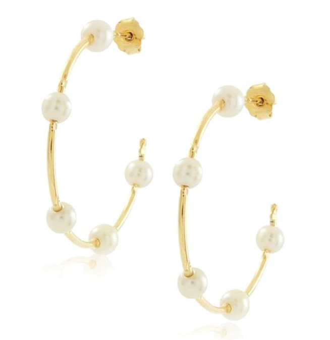 Molly Pearl Hoops - Gabrielle's Biloxi