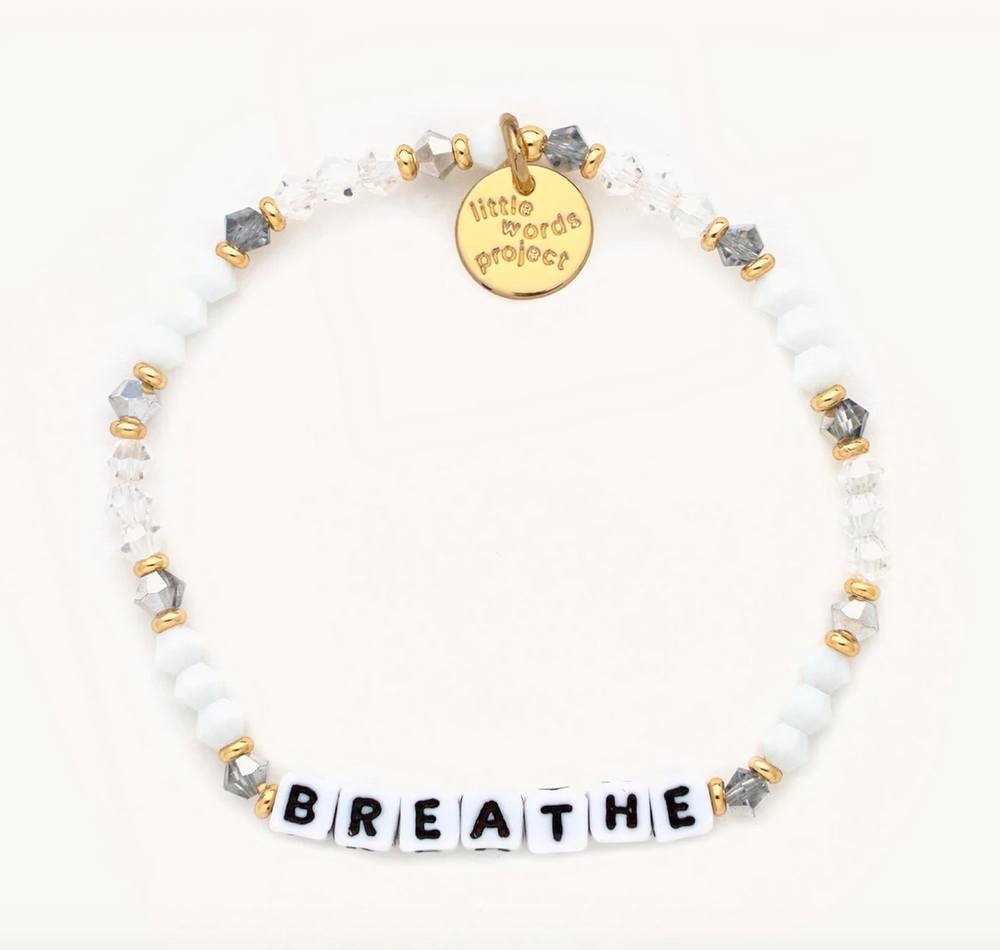 Little Words Project White Lite Bracelet - Breathe - Assorted - Gabrielle's Biloxi