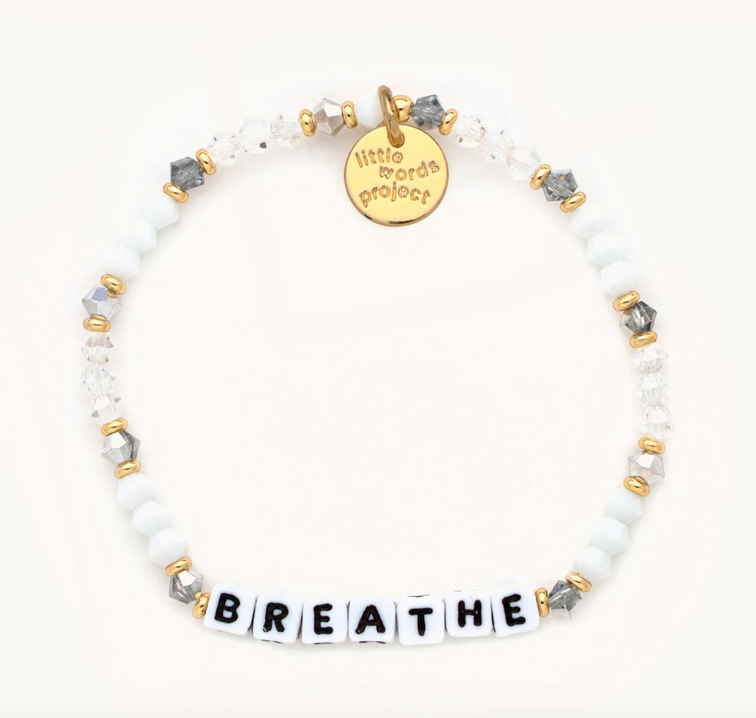 Little Words Project White Lite Bracelet - Breathe - Assorted - Gabrielle's Biloxi