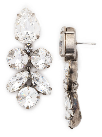 Sorrelli Crystal Lotus Flower Dangle Earrings - Gabrielle's Biloxi