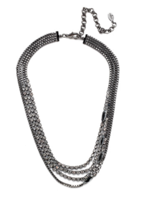 Sorrelli January Layered Necklace Midnight Moon - Gabrielle&